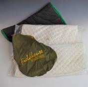Polycover equestrian saddle blanket and further horse blankets including unused examples