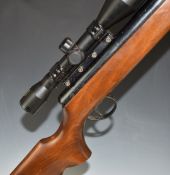 BSA Super Sport .22 air rifle with semi-pistol grip, raised cheek piece, adjustable sights and Nikko
