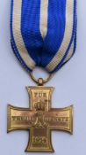 German WW1 Lippe Schaumburg Loyal Service Cross with combatant's ribbons