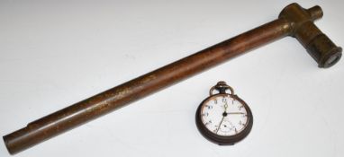 WW1 trench periscope dated 1918 by R & J Beck Ltd, number 30700, together with a pocket watch by