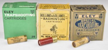 Seventy-five 12 bore Holland & Holland Badminton, Eley Special Trapshooting and Eley Trapshooting