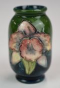 Moorcroft miniature vase decorated in the Orchid pattern, H5.3cm