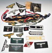 Copy WW2 German Third Reich Nazi insignia, lanyards etc