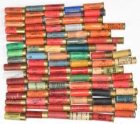 Ninety mainly paper cased collectors shotgun cartridges including Ian Coley of Cheltenham, Asprey of