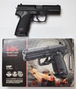 Umarex Heckler & Koch USP .177 air pistol, serial number 15A10646, in original box.