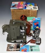 Paillard Bolex B8 cine camera with accessories together with a Bolex M8R projector, in original box