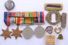 Royal Air Force WW2 group of four medals comprising 1939-1945 Star, Africa Star, Defence Medal and