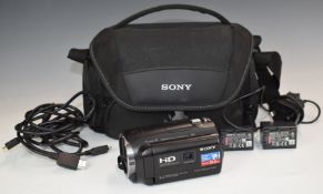 Sony Handycam HDR-PJ620 digital camcorder with inbuilt projector and 30x optical zoom, with power