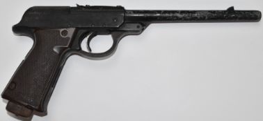 Walther LP Model 53 .177 air pistol with shaped and chequered grips and adjustable sights, serial