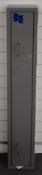 Brattonsound shotgun or rifle cabinet or safe, with two sets of keys, 131 x 21.5 x 20cm.