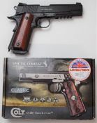Umarex Colt 45 Government Model Special Combat .177 airsoft pistol with wooden grips, serial