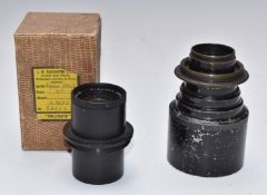 Two Dallmeyer camera or similar lenses comprising 11