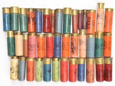 Forty various paper cased collectors shotgun cartridges including Eley Trapshooting, Dispersante,