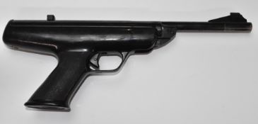 BSA Scorpion .22 target air pistol with chequered grip, serial number RB590.