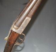 Deactivated Midland Gun Co 20 bore side by side shotgun with line engraved locks, trigger guard, top