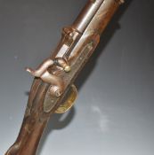 Mount Storm Patent .577 breech-loading percussion hammer action carbine rifle with line engraved
