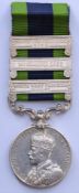 India General Service Medal 1909 with clasps for North West Frontier 1935, Mohmand 1935 and North