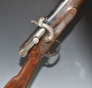 Calisher & Terry for T & W Harrison of Carlisle 30 bore breech loading percussion hammer action