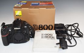 Nikon D800 digital SLR camera body, in original box