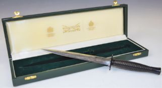 Wilkinson Sword 'Operation Desert Storm' commemorative Fairbairn Sykes fighting knife number 069,