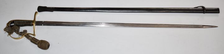 Swedish Infantry sword for the Royal North Scanian Infantry, with Eickhorn maker's name to