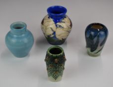Four Dennis Chinaworks signed vases including a limited edition example, tallest 10cm
