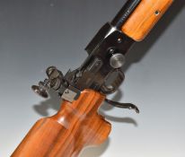 BSA Martini International .22 underlever-action target rifle with semi-pistol grip, raised cheek