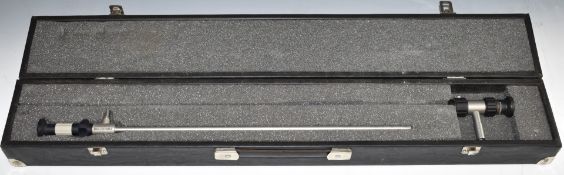 Two Fibre Optic bore scopes Spreitenbach 8957 and 060-0600-090-55FR 2197, in fitted carry case.