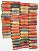Sixty 12 bore paper cased collectors shotgun cartridges including J Graham & Co Ltd of Inverness,