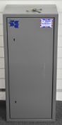 Brattonsound ammunition cabinet or safe with two shelves and two sets of keys, 91 x 40.5 x 32cm.