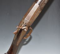 Herbert E Pollard & Co of Worcester 20 bore single barrelled percussion hammer action shotgun with
