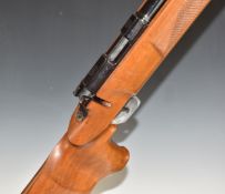 Valmet M22000 Standard .22 bolt-action target rifle with adjustable butt plate and trigger, raised