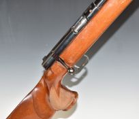 Anschutz model 1411 Match 54 .22 bolt-action target rifle with chequered grip, raised cheek piece,