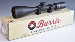 Burris Droptine 3-9x50 rifle scope with scope mounts, in original box with instructions.