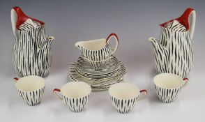 Approximately sixteen pieces of Midwinter retro / mid century modern ‘Modern Fashion Shape’