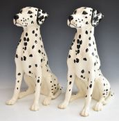 Pair of Royal Doulton fireside Dalmatians, ex Beswick designs, H35cm