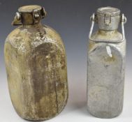 Two German WW2 military water containers, one ten litre example in desert paint marked '