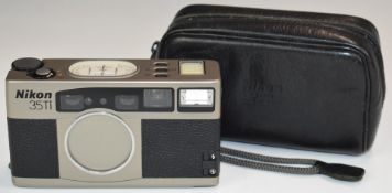 Nikon 35Ti compact 35mm film camera, in original soft case