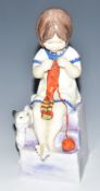 Royal Worcester Saturday's Child figure, H15cm