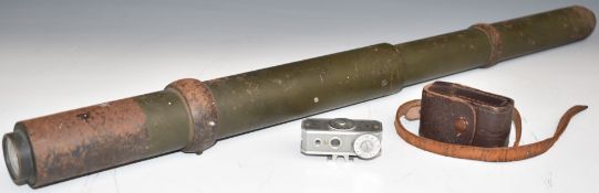 WW2 W. E. M. Co Sherman Tank M70 telescope / gun sight dated 1943, together with a W F combi meter