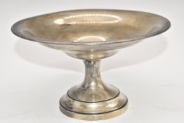 George V hallmarked silver tazza, Birmingham 1914, maker Levi & Salaman, diameter 20cm, weight