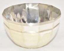 Edward VII hallmarked silver sugar bowl, Sheffield 1905, maker James Dixon & Sons Ltd, width 9.