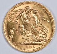 1965 QEII first head gold full sovereign