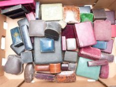 A collection of vintage/ antique jewellery boxes including 'Marsh, Bath', 'J.Cole, Poole', 'H.