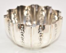 Edward VII hallmarked silver sugar bowl, Sheffield 1904, maker Fenton Brothers Ltd, diameter 10cm,