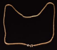 A 9ct gold necklace, 8.5g, 52cm long