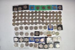 Over one hundred modern commemorative crowns 1953 onwards, largely Royal examples but also