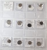 Eleven coins including Roman Imperial AR Denarius and Antoniniani, with two Billon Tetradracrimus of