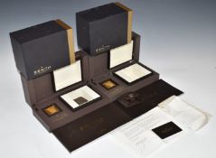 Two Zenith wristwatch boxes one for an El Primero Part-Royal with international warranty card and