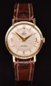 Smiths Everest 9ct gold gentleman's automatic wristwatch with gold dauphine hands, hour markers
